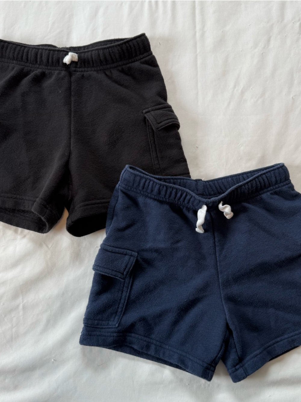 Kids Navy and Black Drawstring Shorts